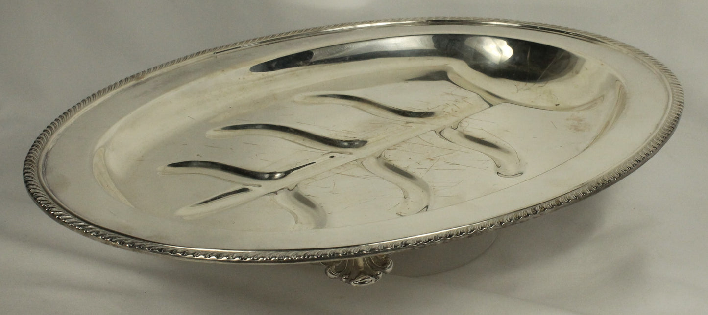 WM. A. Rogers S.P. Copper Tray and Dome