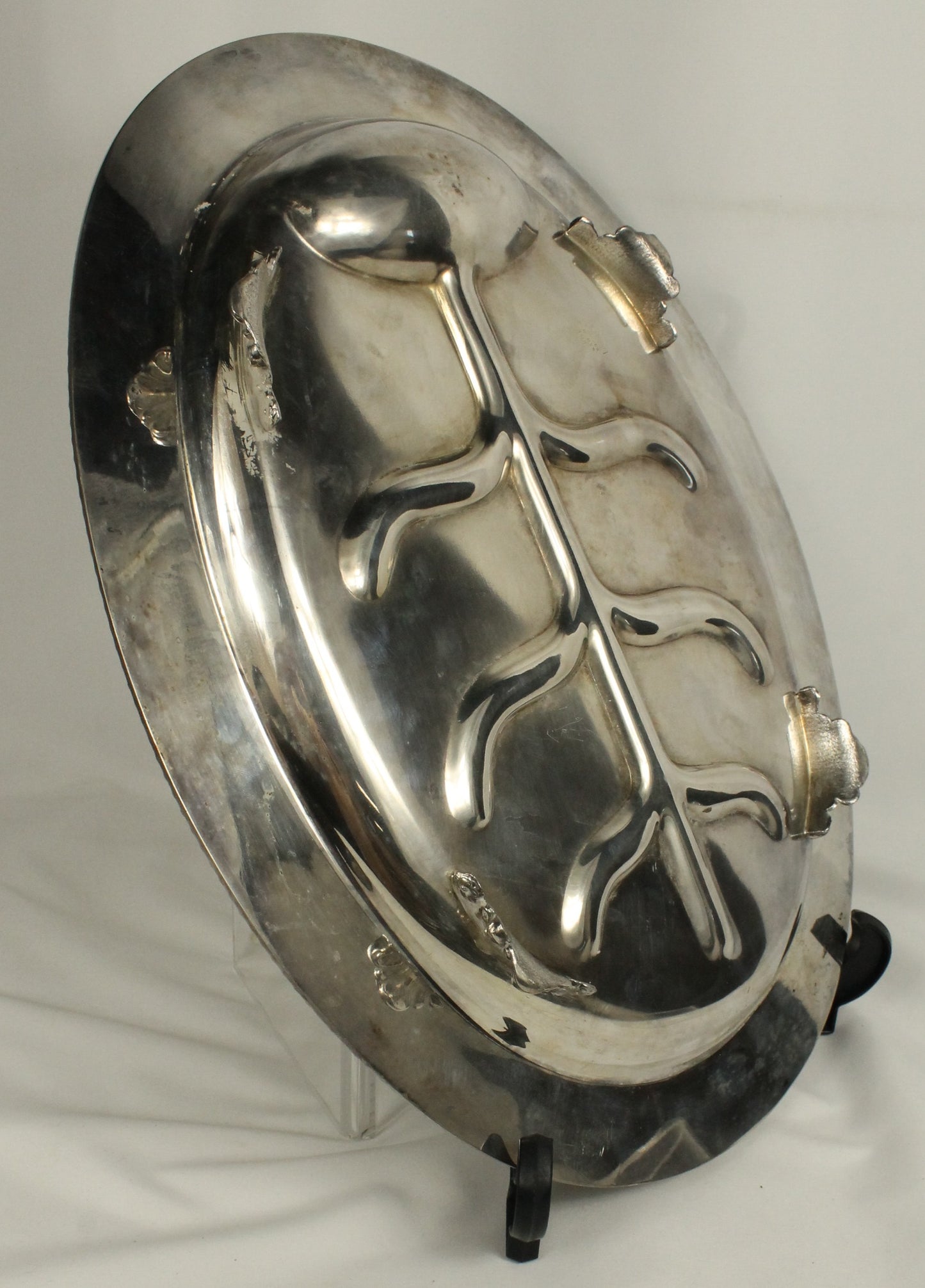 WM. A. Rogers S.P. Copper Tray and Dome