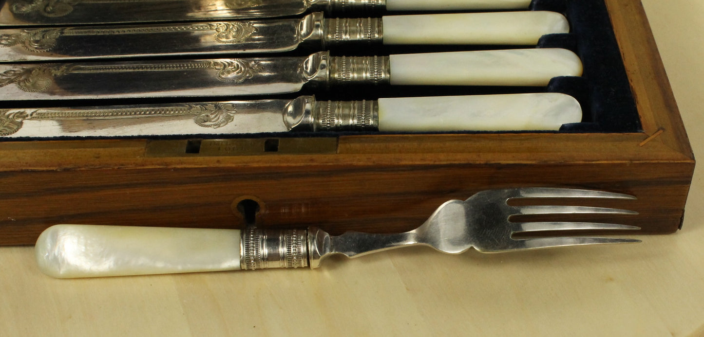 Mother of Pearl Handle Knives and Forks