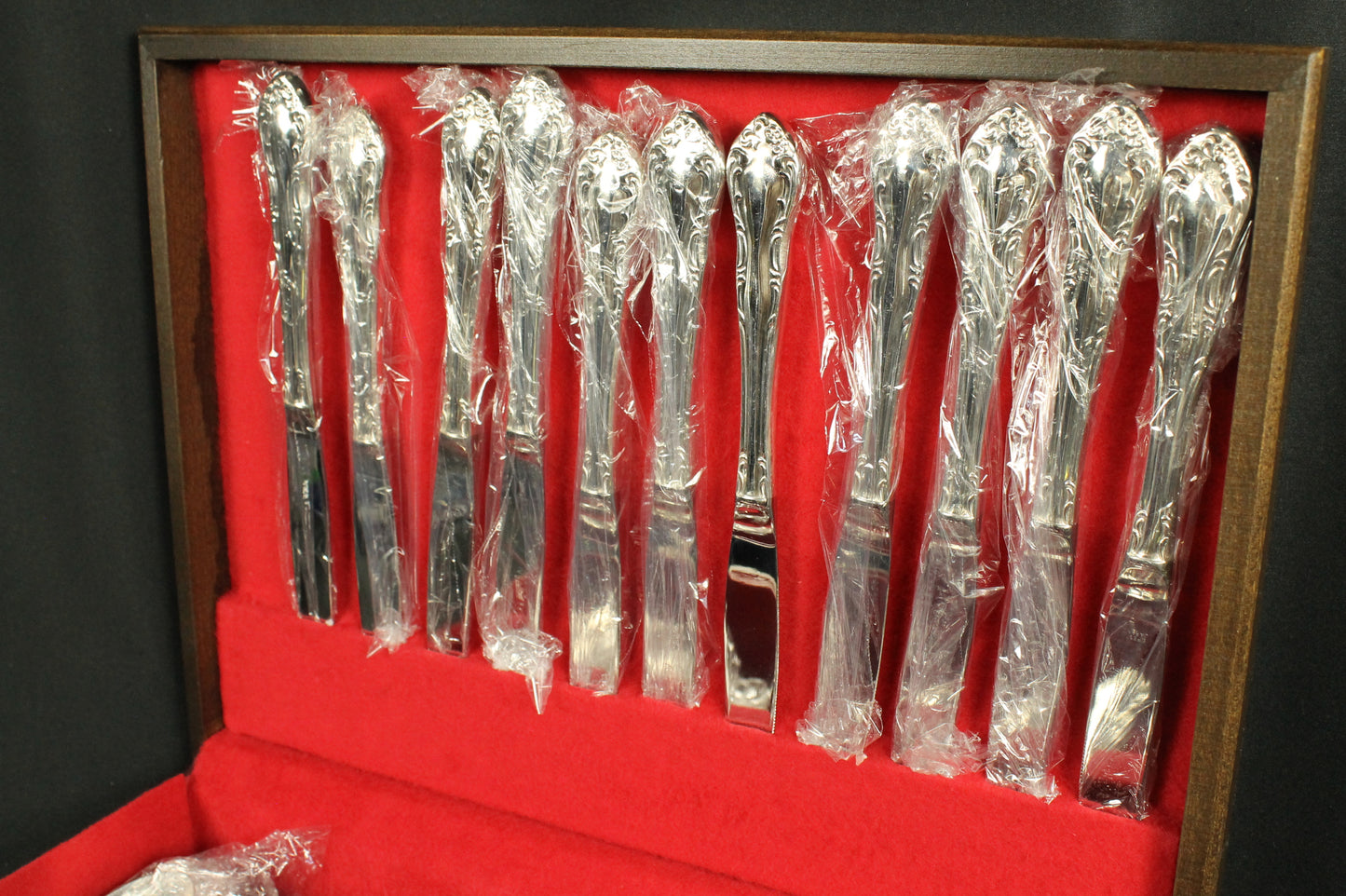 Magnolia Sliver Plate Flatware 64 pieces