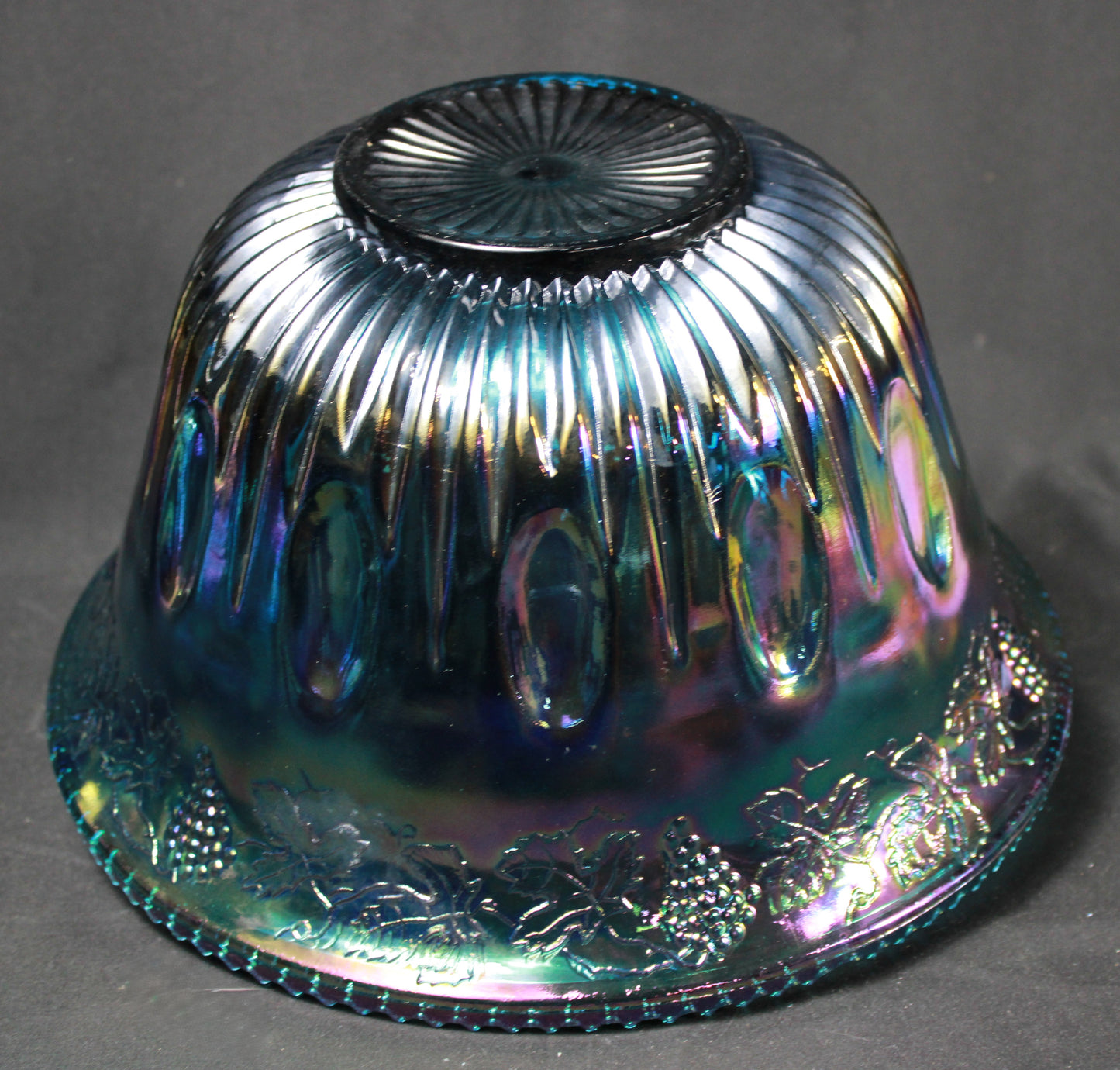 Indiana Glass Harvest Grape Carnival Glass Punch Set