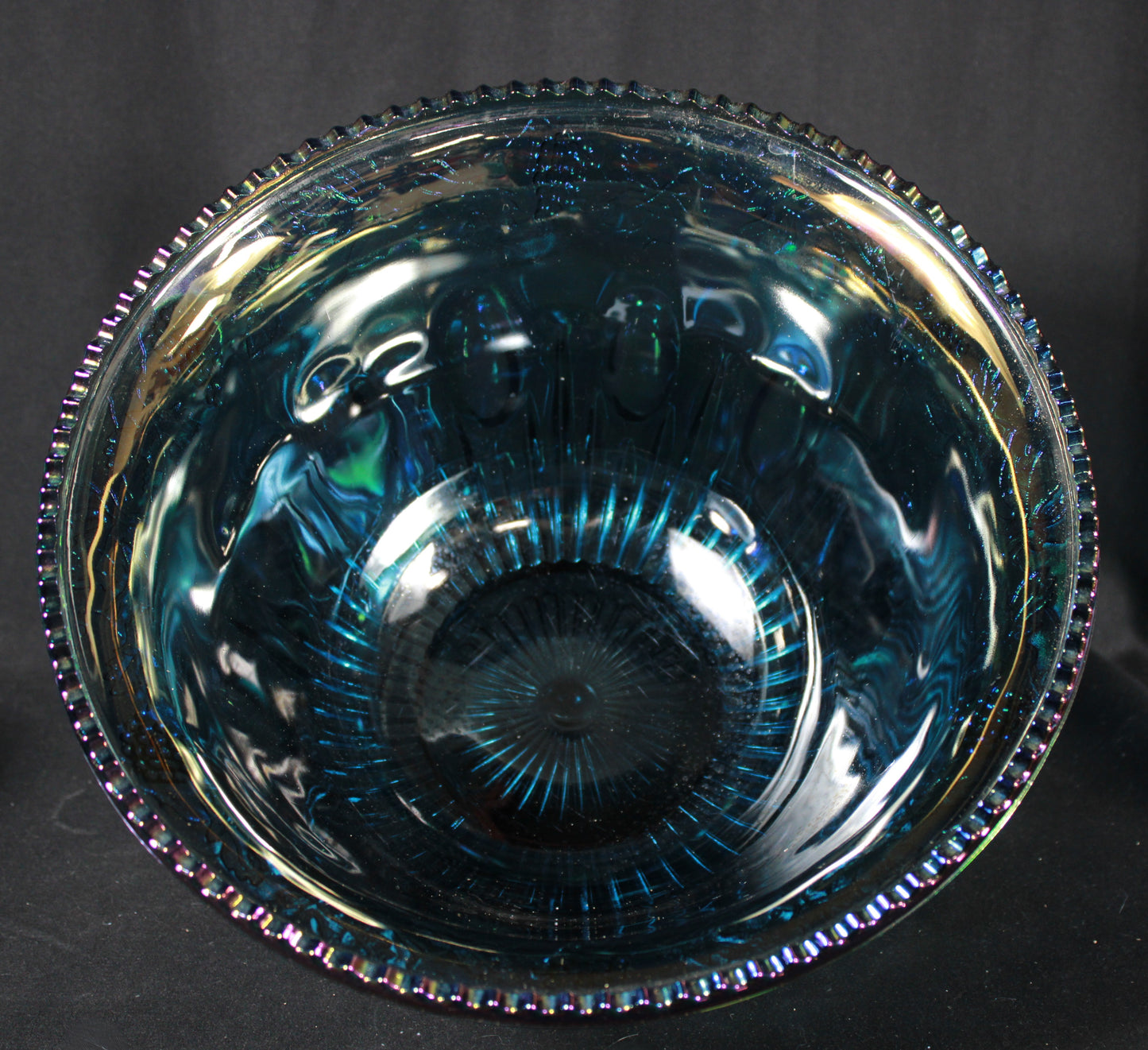 Indiana Glass Harvest Grape Carnival Glass Punch Set