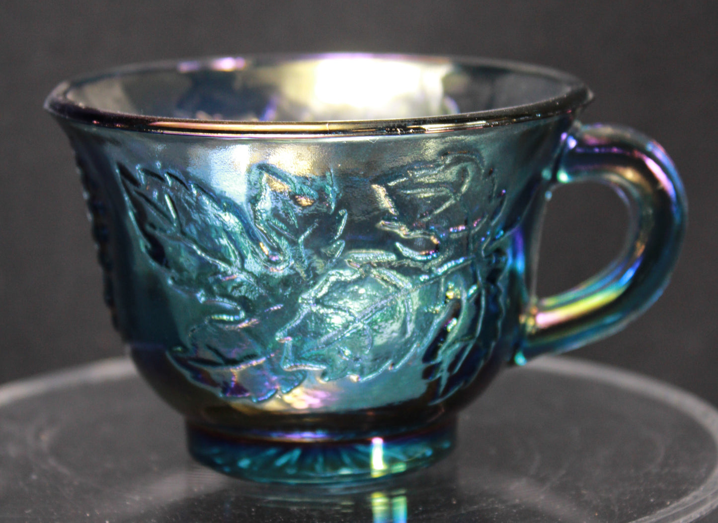 Indiana Glass Harvest Grape Carnival Glass Punch Set