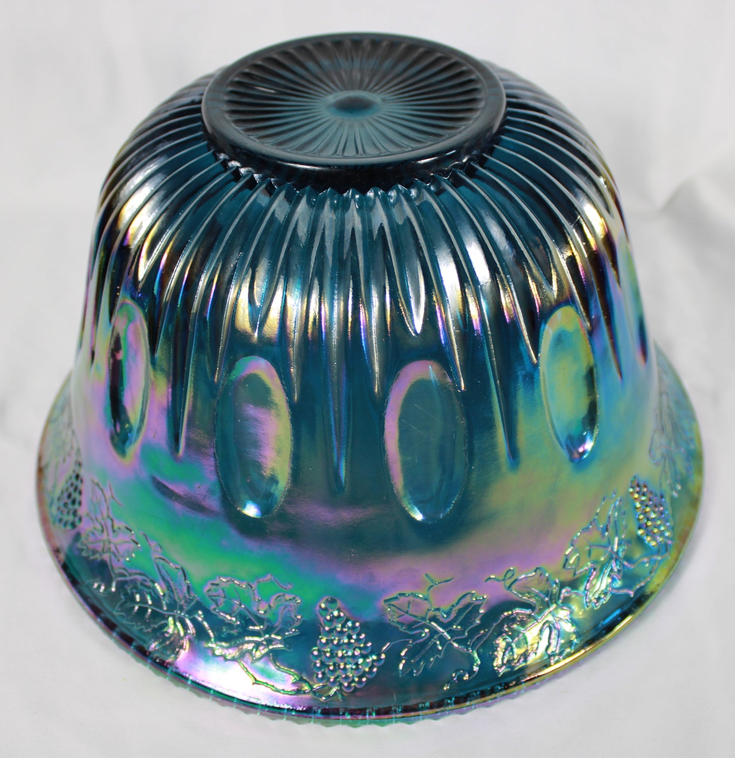 Indiana Glass Harvest Grape Carnival Glass Punch Set