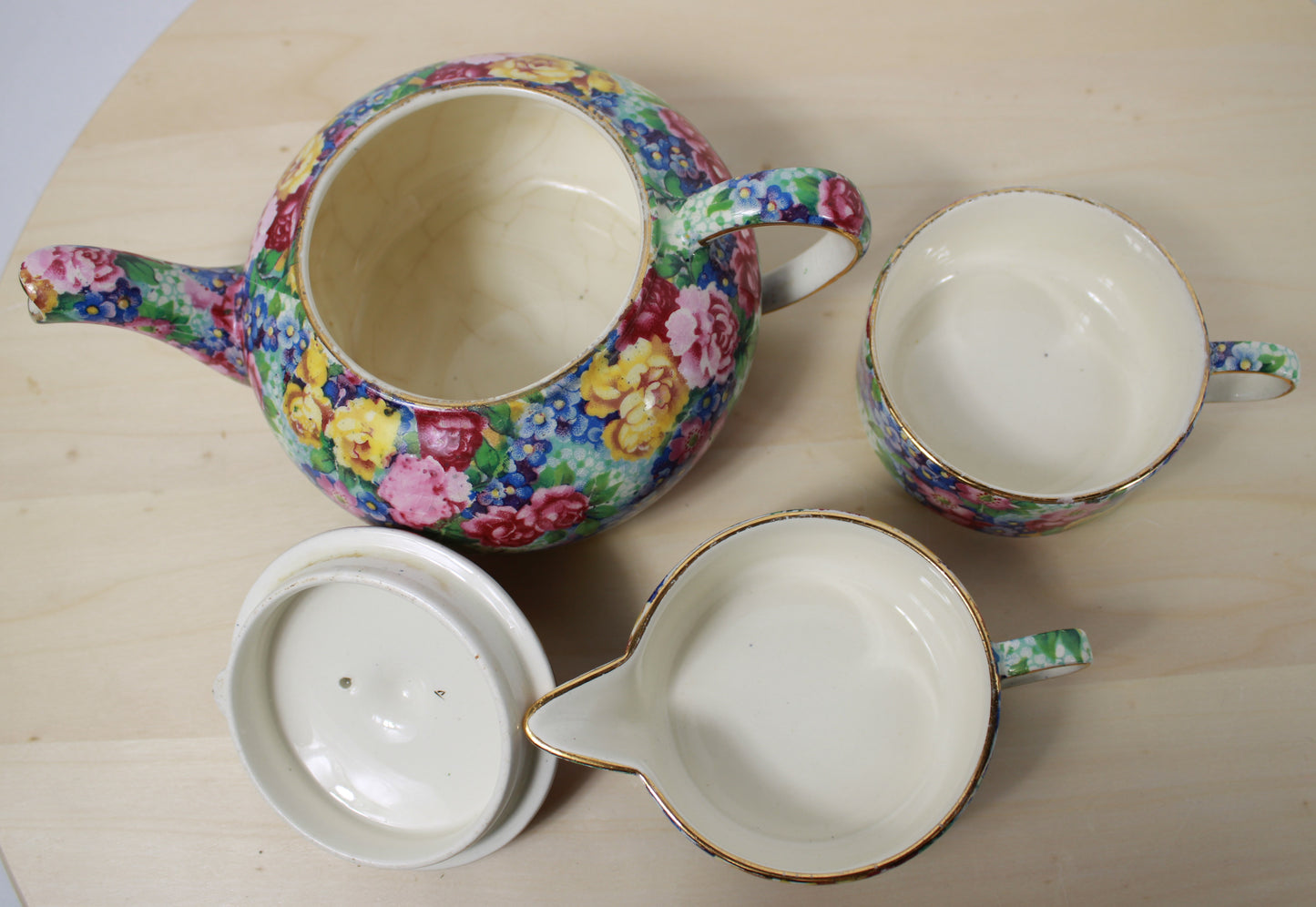 Royal Winton Julia Chintz Tea for One Stacking Set