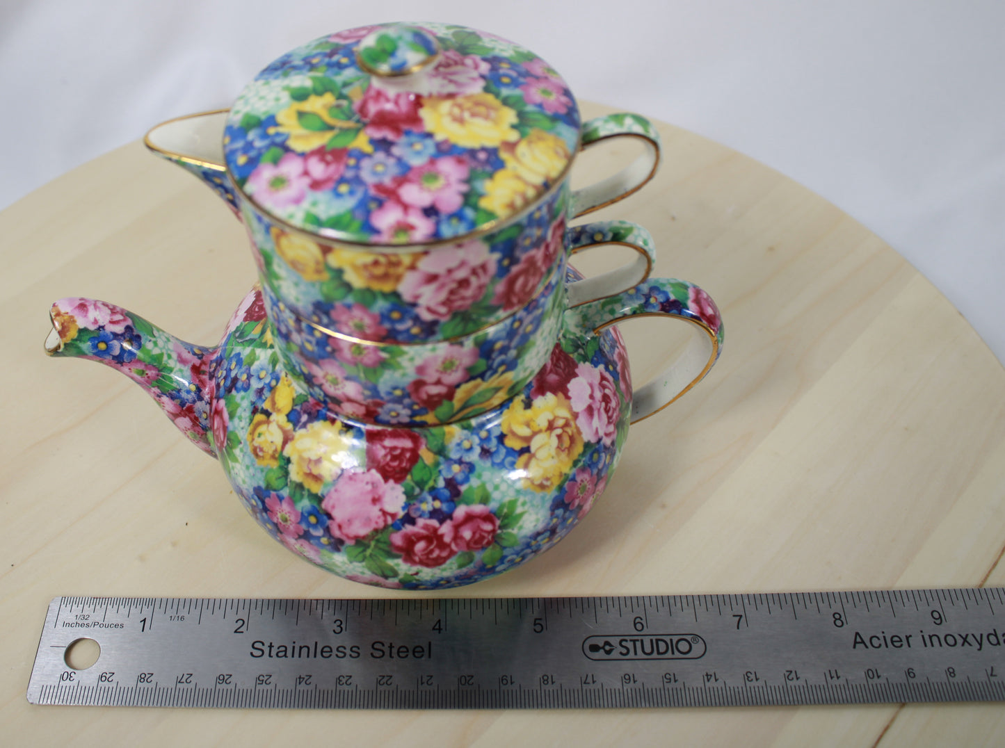 Royal Winton Julia Chintz Tea for One Stacking Set