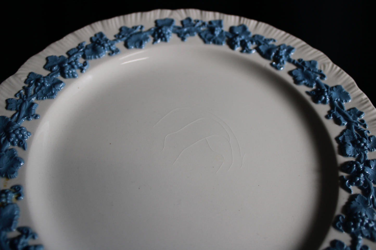Wedgwood Queen's Ware Blue on Cream Shell Edge China Set
