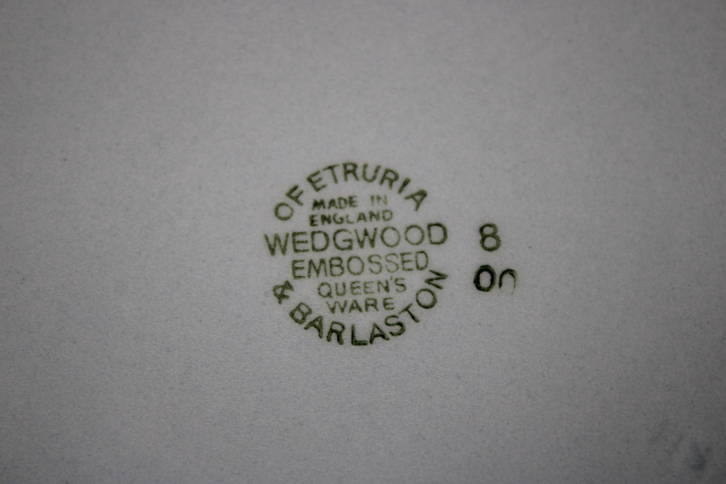 Wedgwood Embossed Queen's Ware Lavender Blue Covered Vegetable Tureen