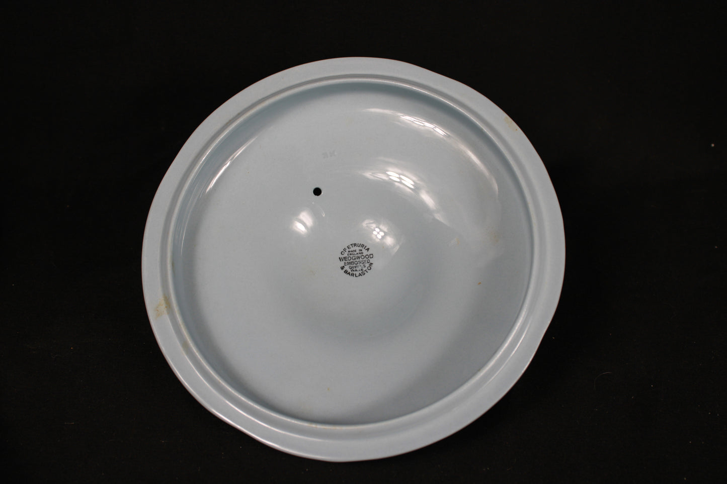 Wedgwood Embossed Queen's Ware Lavender Blue Covered Vegetable Tureen