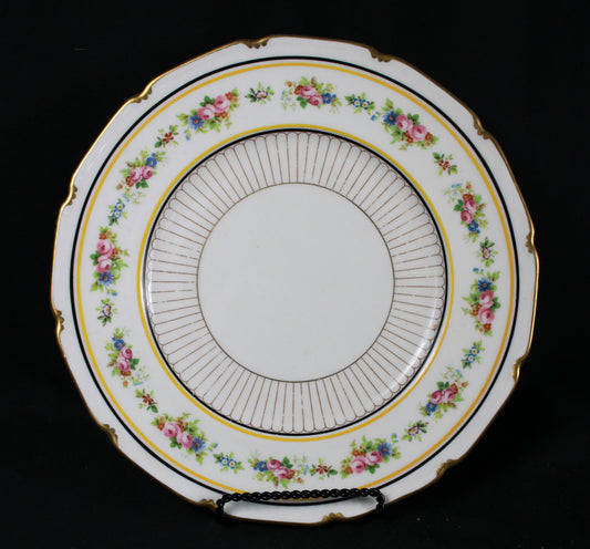 Royal Doulton H343 Hand Painted Floral Scalloped Plate
