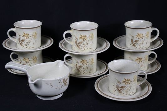 Royal Doulton Lambethware Sandsprite Coffee Set - 13 Pieces