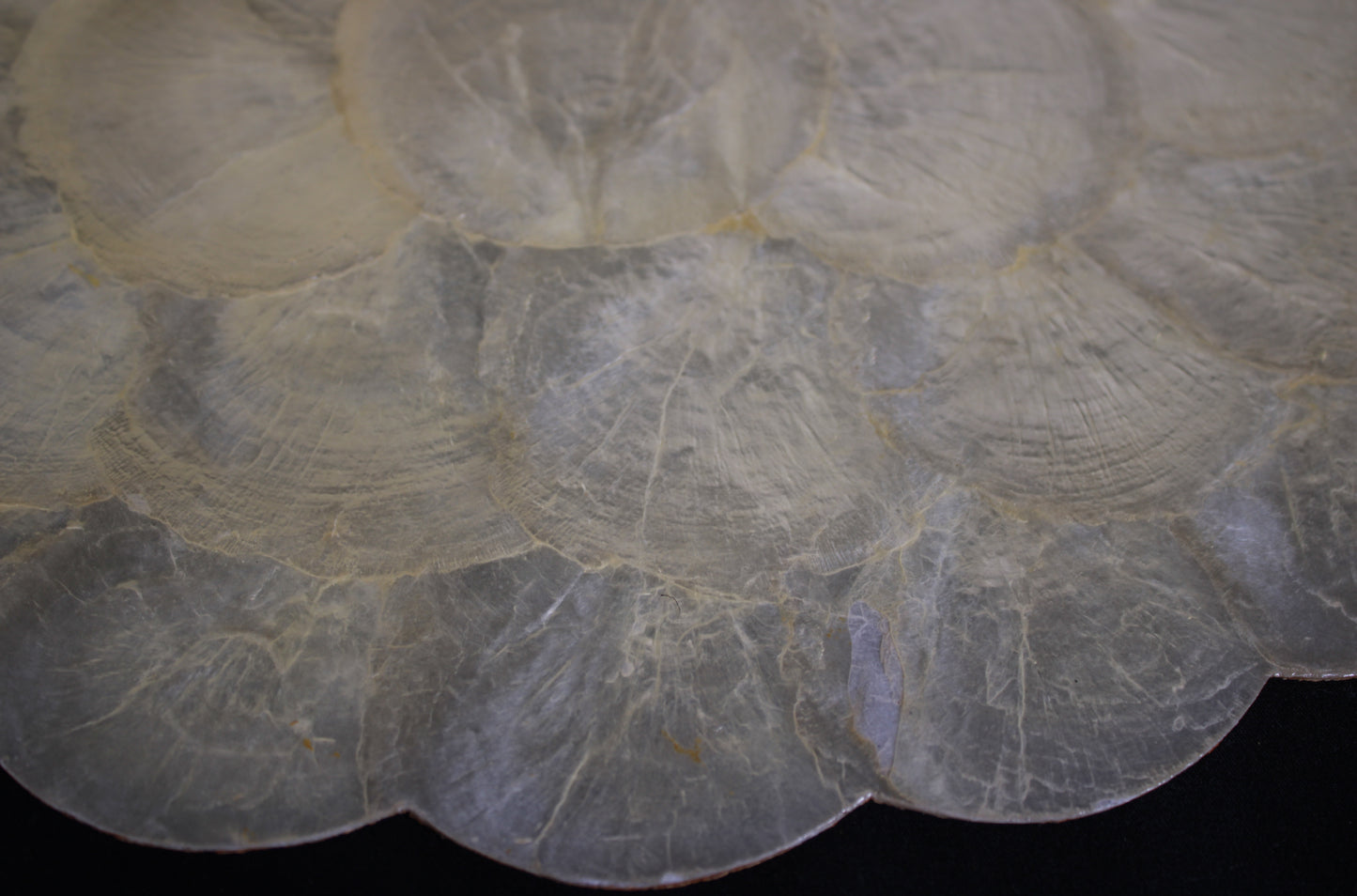 Vintage Tesoro's Manila Capiz Shell Placemat and Nested Bowl Collection