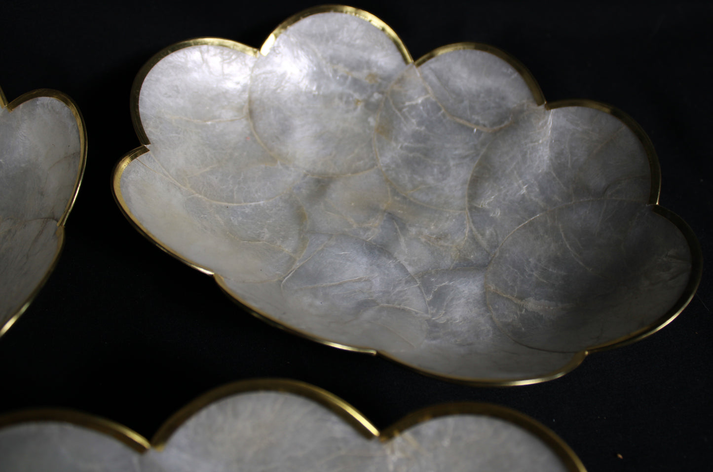 Vintage Tesoro's Manila Capiz Shell Placemat and Nested Bowl Collection