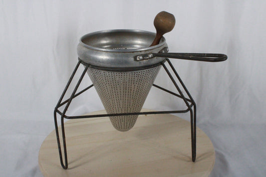 1950s Viko Aluminum Food Mill & Sieve