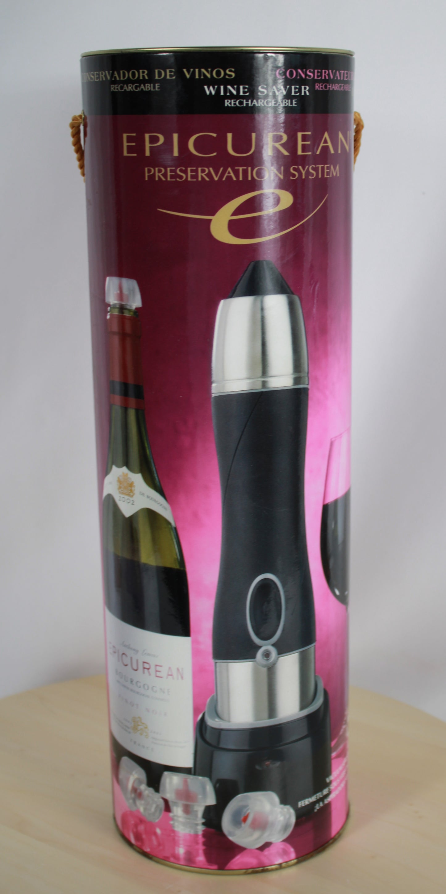 Epicurean Preservation System Rechargeable Electric Wine Saver