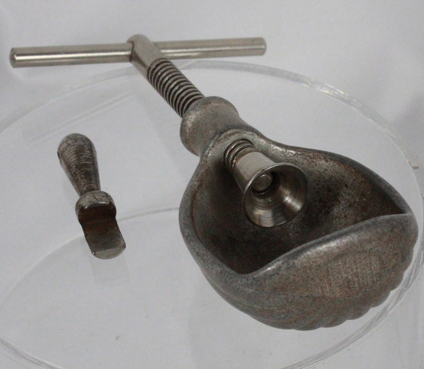 Tough as Shell: Vintage Industrial Screw-Press Nutcracker