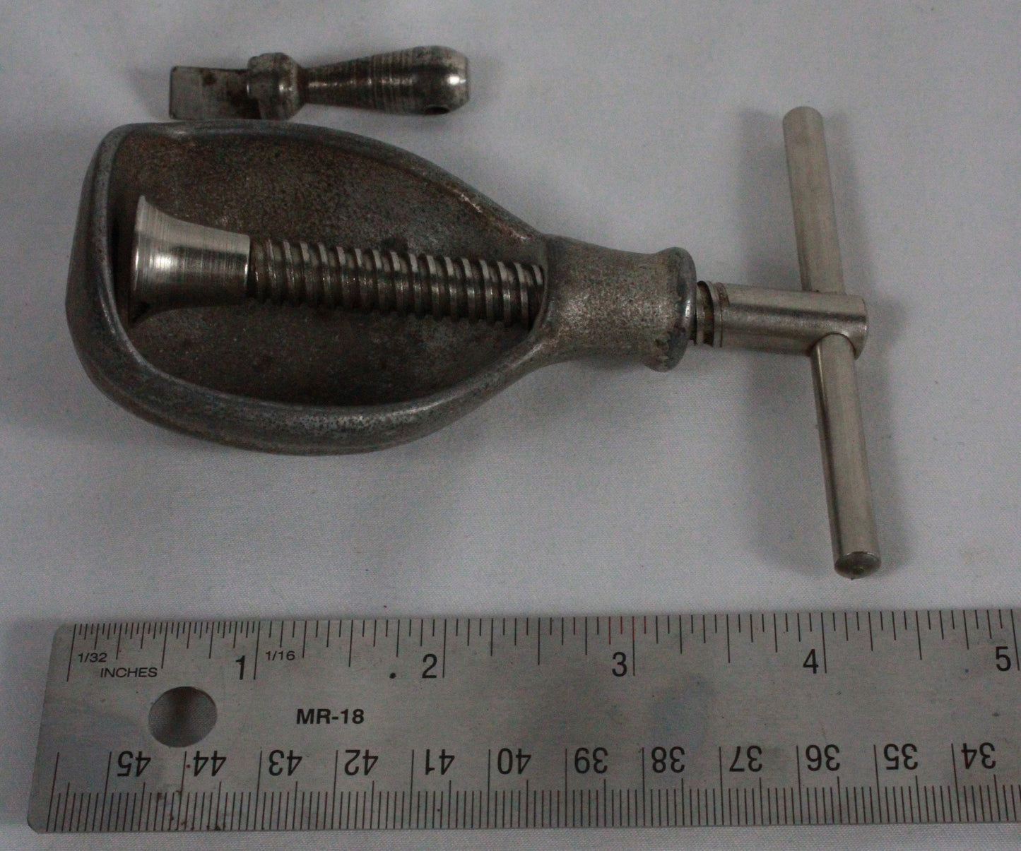 Tough as Shell: Vintage Industrial Screw-Press Nutcracker