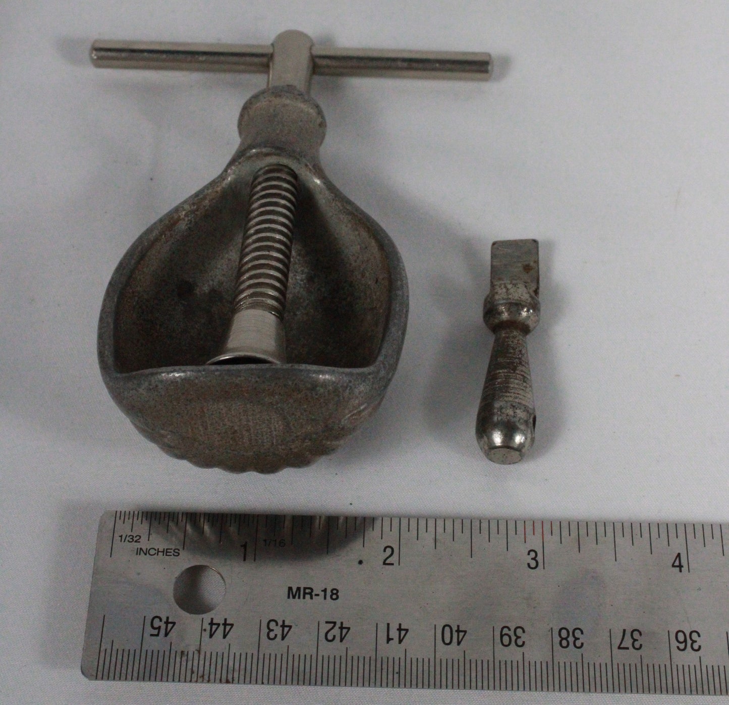 Tough as Shell: Vintage Industrial Screw-Press Nutcracker