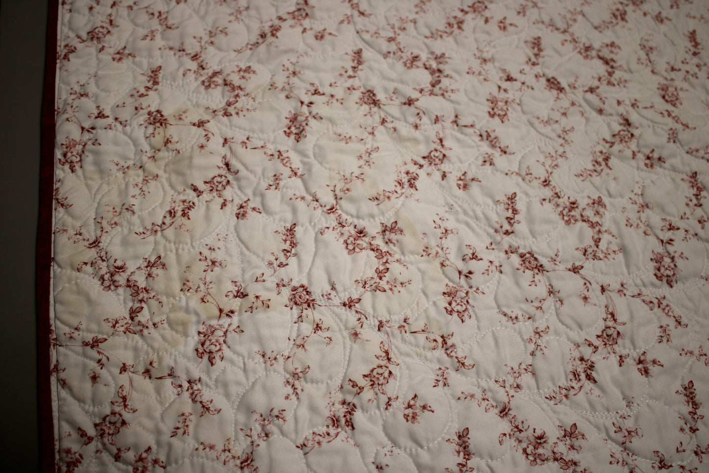 Hand-Pieced Star and Chain Double Quilt