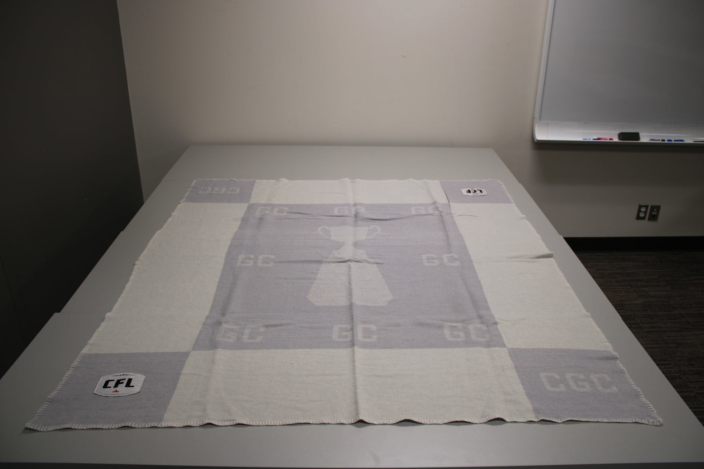 Official CFL Grey Cup Wool Blend Commemorative Throw Blanket