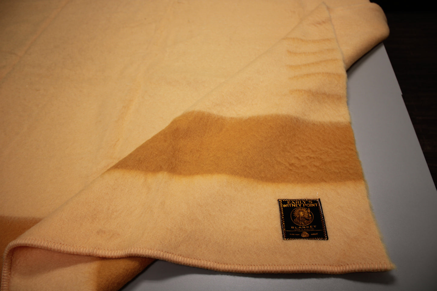 Early's of Witney 4-Point Wool Blanket in Goldenrod