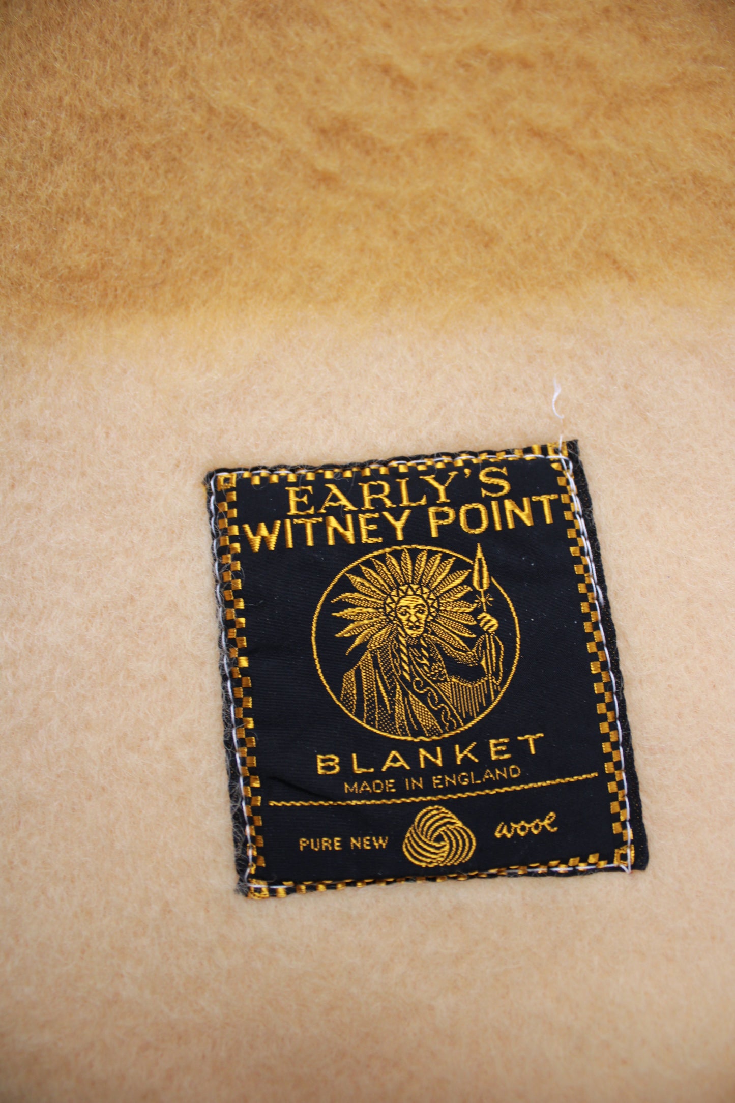 Early's of Witney 4-Point Wool Blanket in Goldenrod