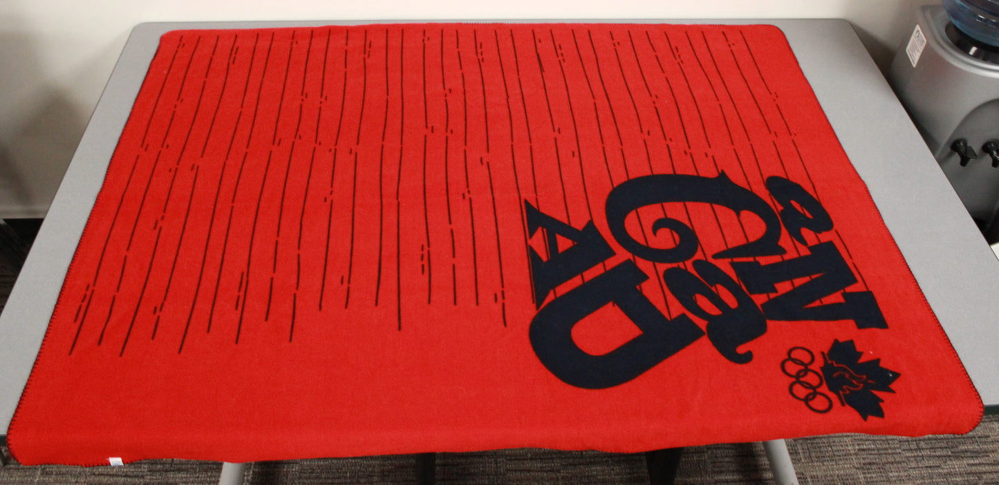 Hudson's Bay Company Official Olympic Team Canada Fleece Throw