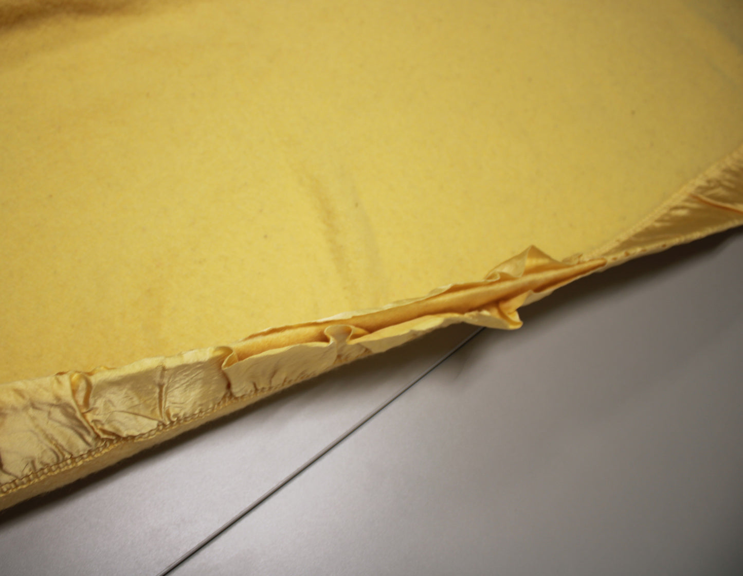 Vintage Kenwood Ramcrest Yellow Virgin Wool Blanket Made in Canada