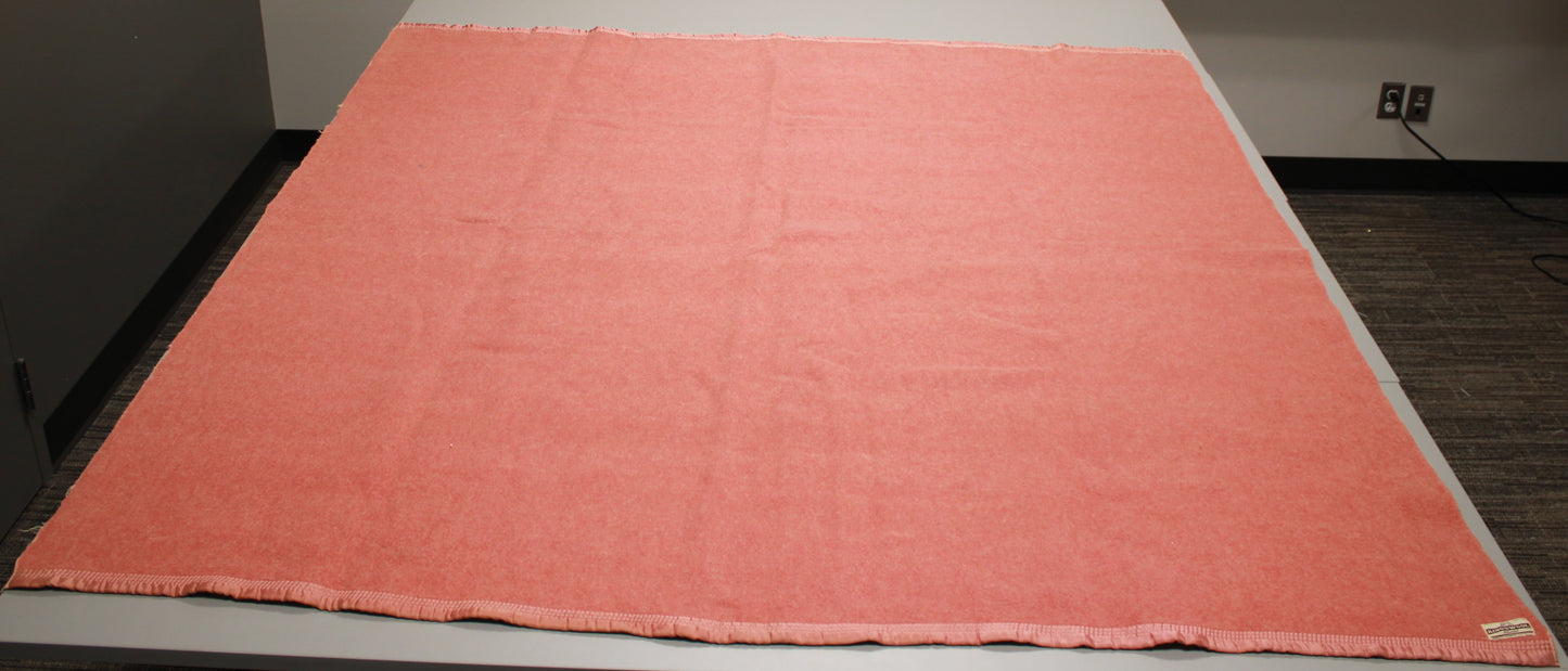 Vintage Kingswool Reversible Wool Blanket