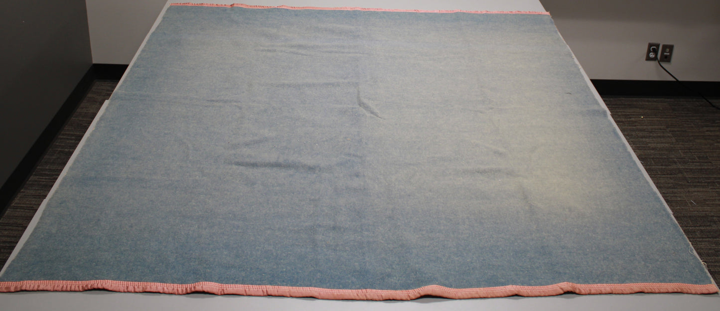 Vintage Kingswool Reversible Wool Blanket