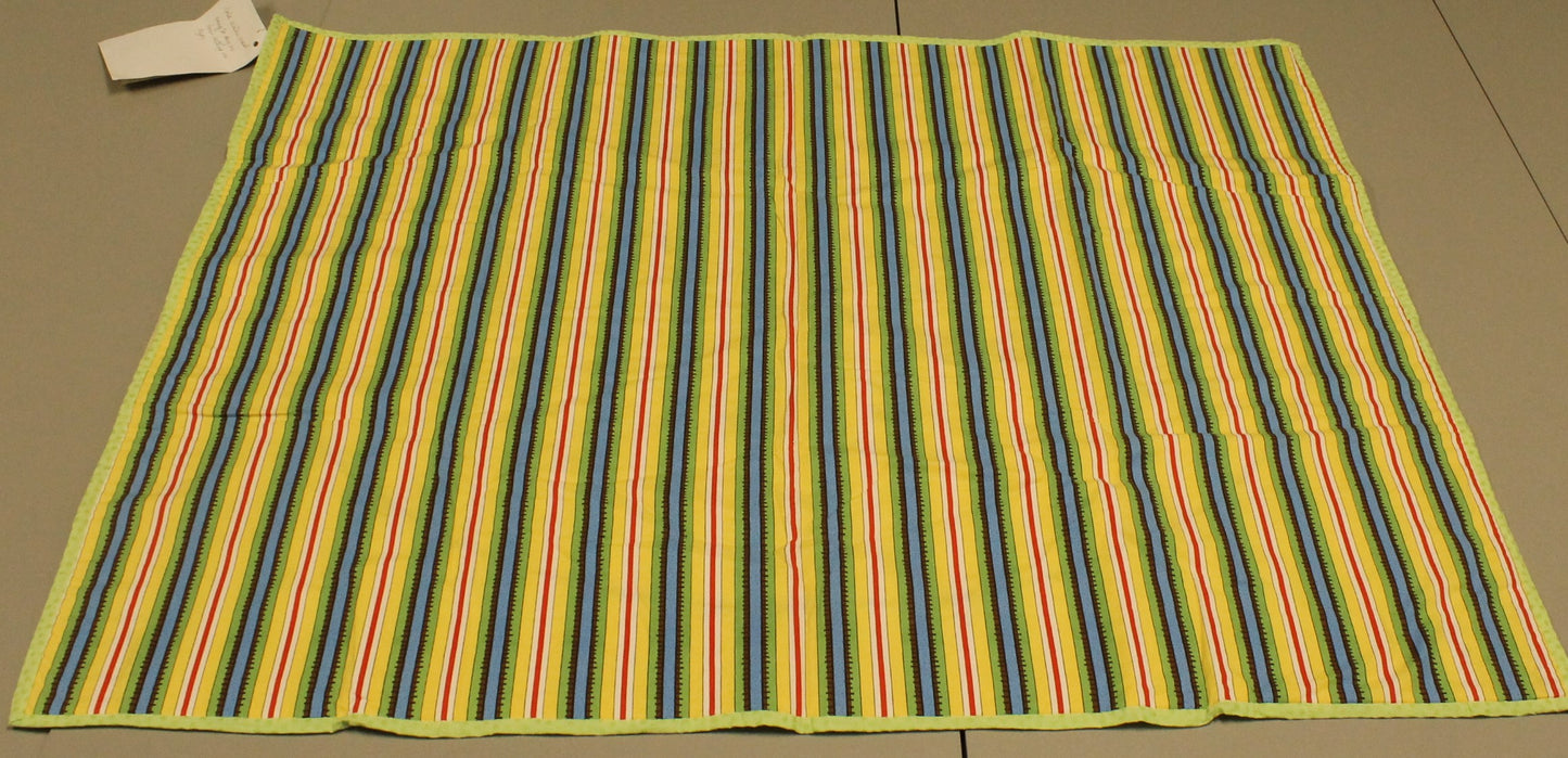 New Quilted Panel Blanket - Cute Teddy Bear Design - Approx. 35 x 43 Inches