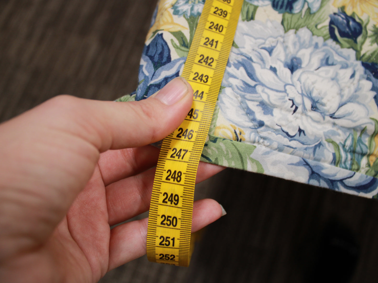 Hand-Pieced and Hand-Quilted King Floral Quilt