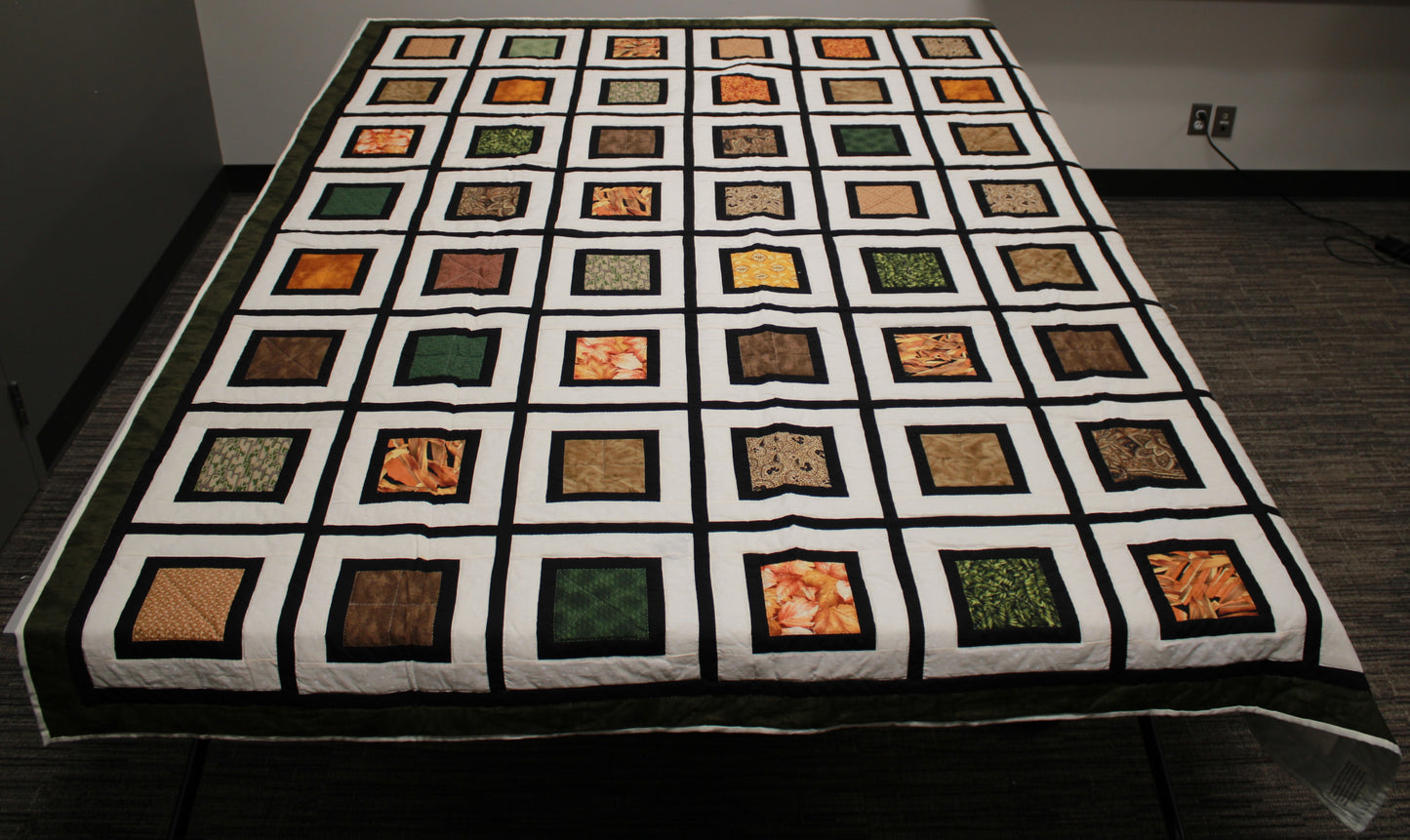 Authentic New Hamburg Mennonite Double Size Quilt - Hand-Stitched