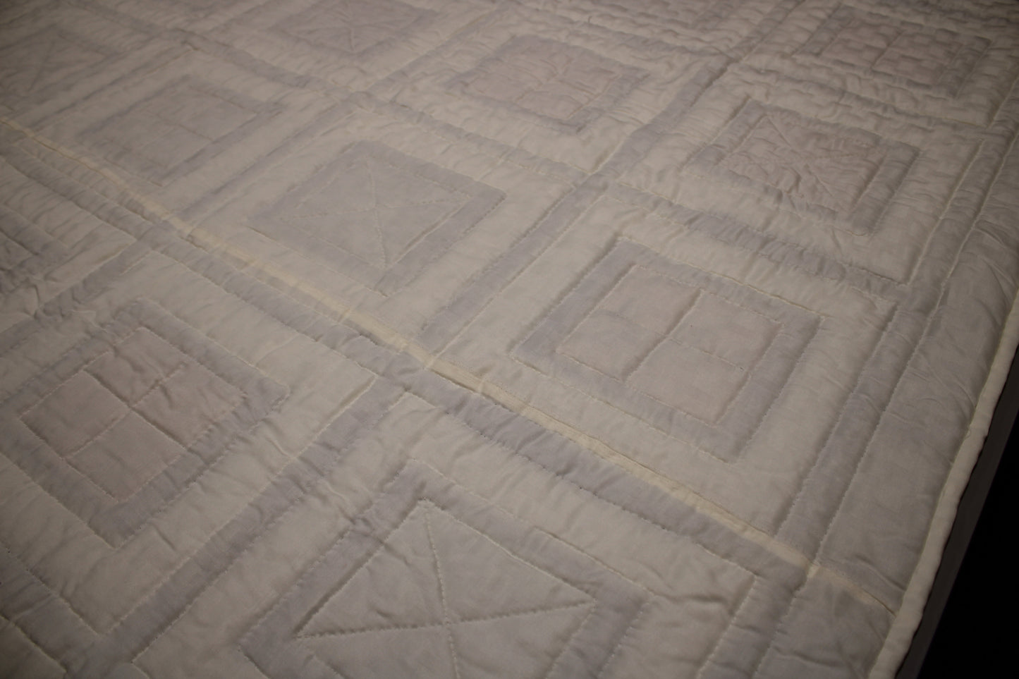 Authentic New Hamburg Mennonite Double Size Quilt - Hand-Stitched