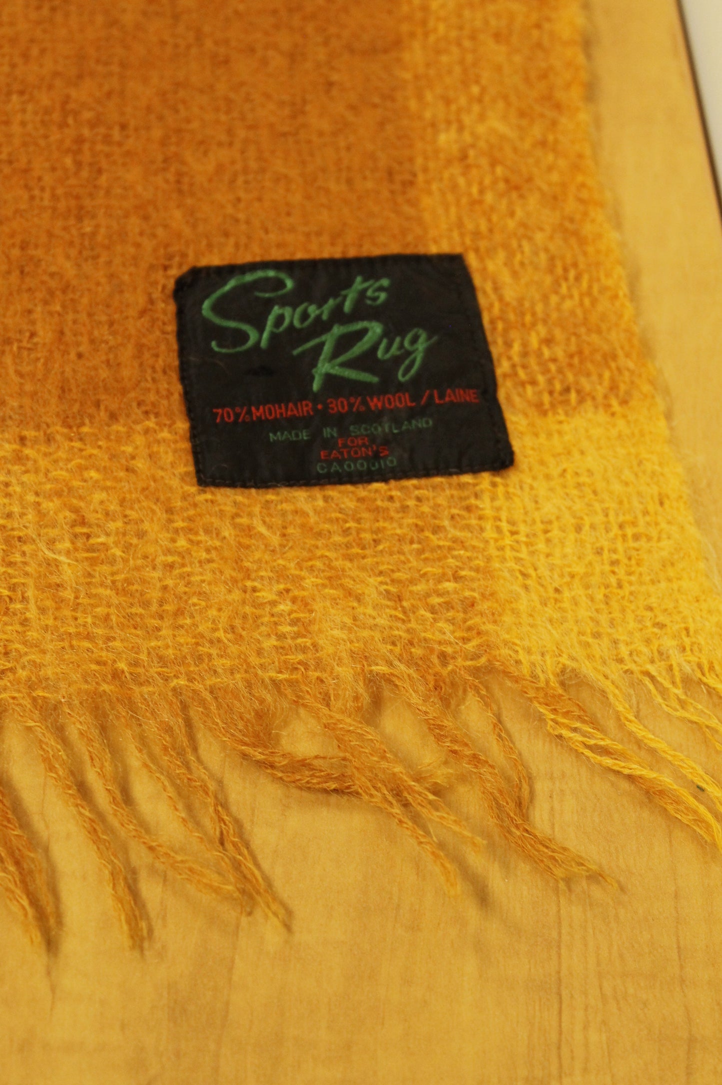 Sports Rug Mohair and Wool Blend Blanket