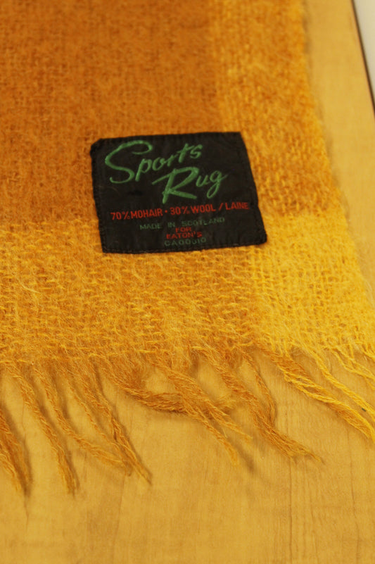 Sports Rug Mohair and Wool Blend Blanket