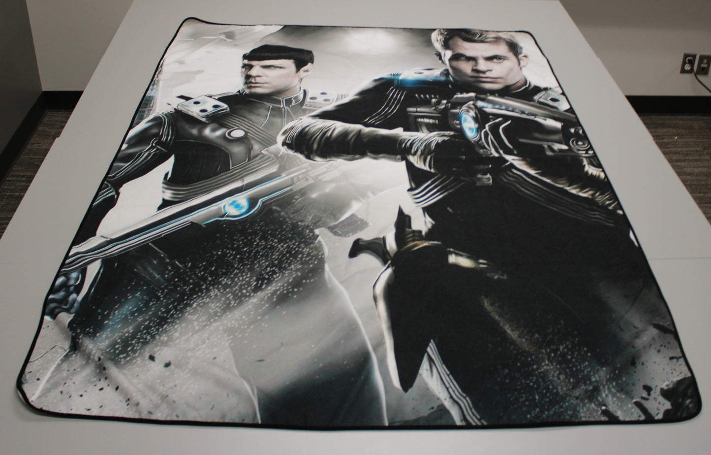 Star Trek Kelvin Timeline Kirk and Spock Throw Blanket