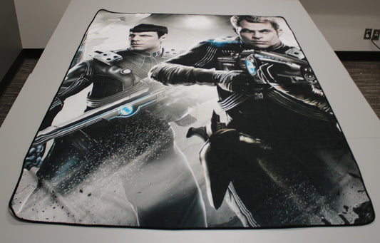Star Trek Kelvin Timeline Kirk and Spock Throw Blanket