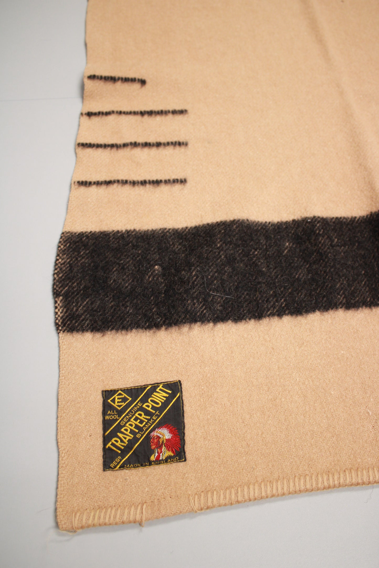 Vintage Trapper Point 3.5-Point All-Wool Blanket