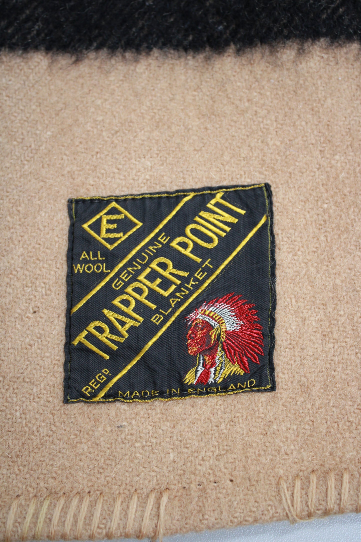 Vintage Trapper Point 3.5-Point All-Wool Blanket
