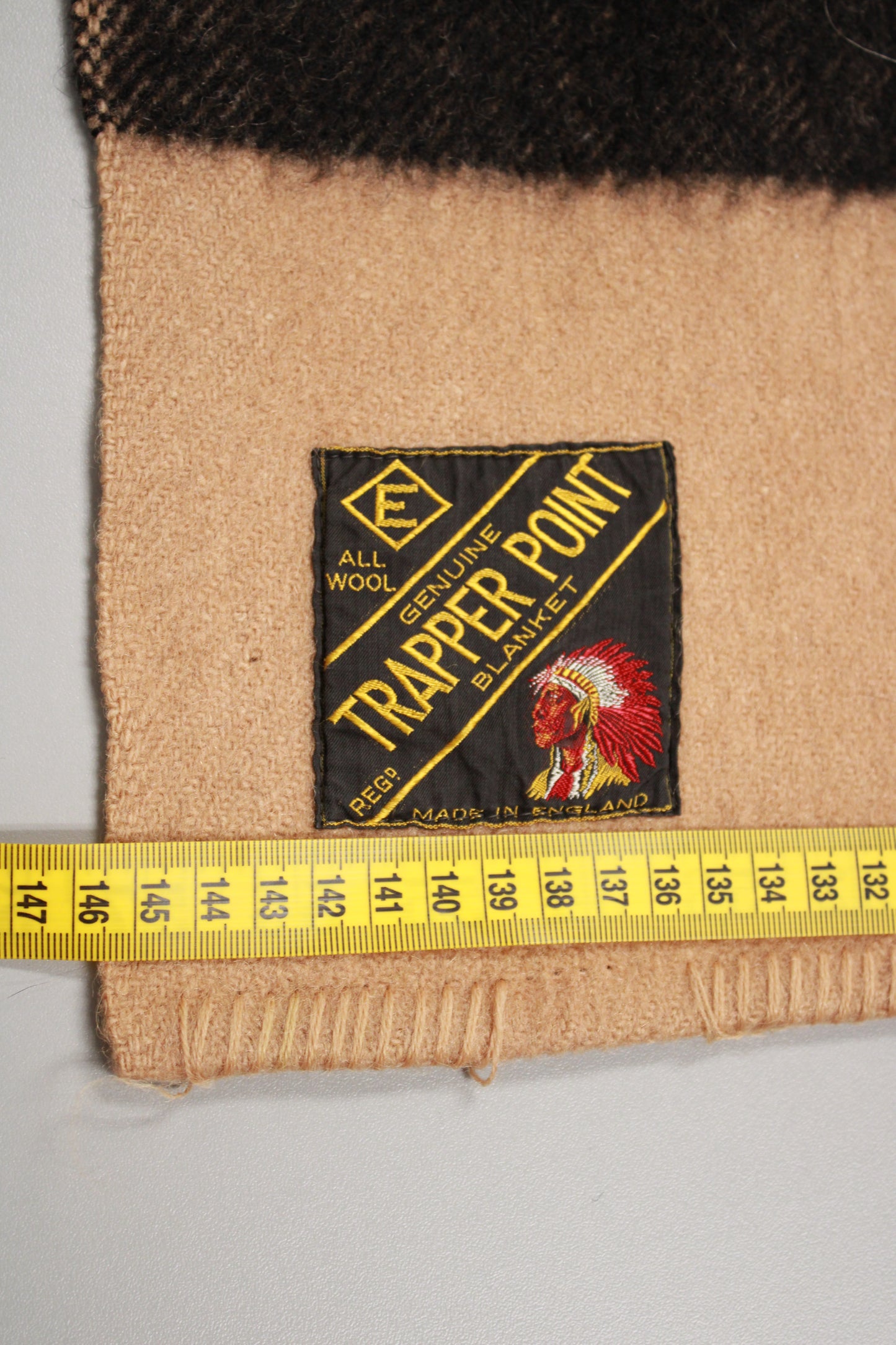 Vintage Trapper Point 3.5-Point All-Wool Blanket
