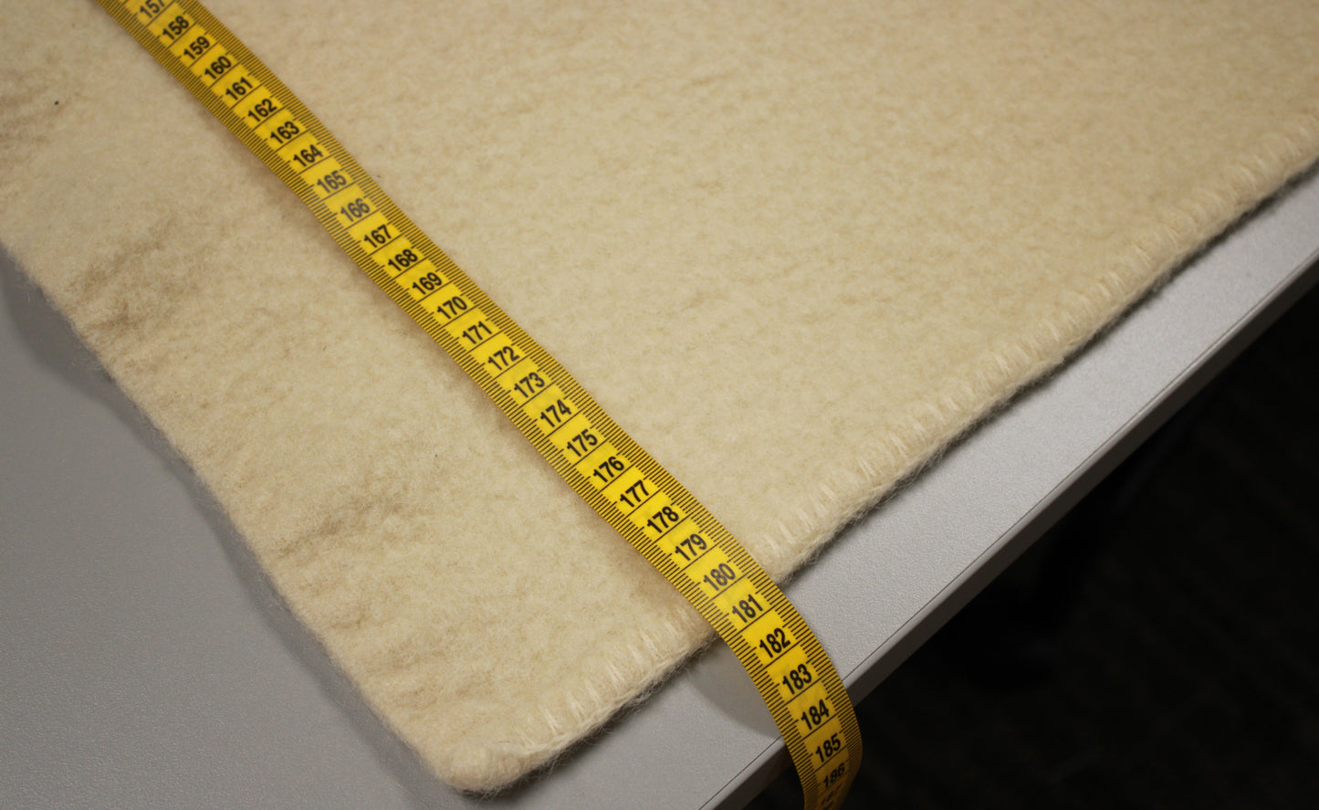 Classic Off-White Vintage Wool Blanket