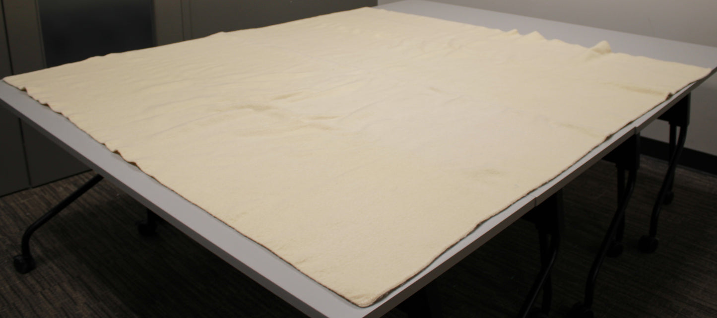 Classic Off-White Vintage Wool Blanket