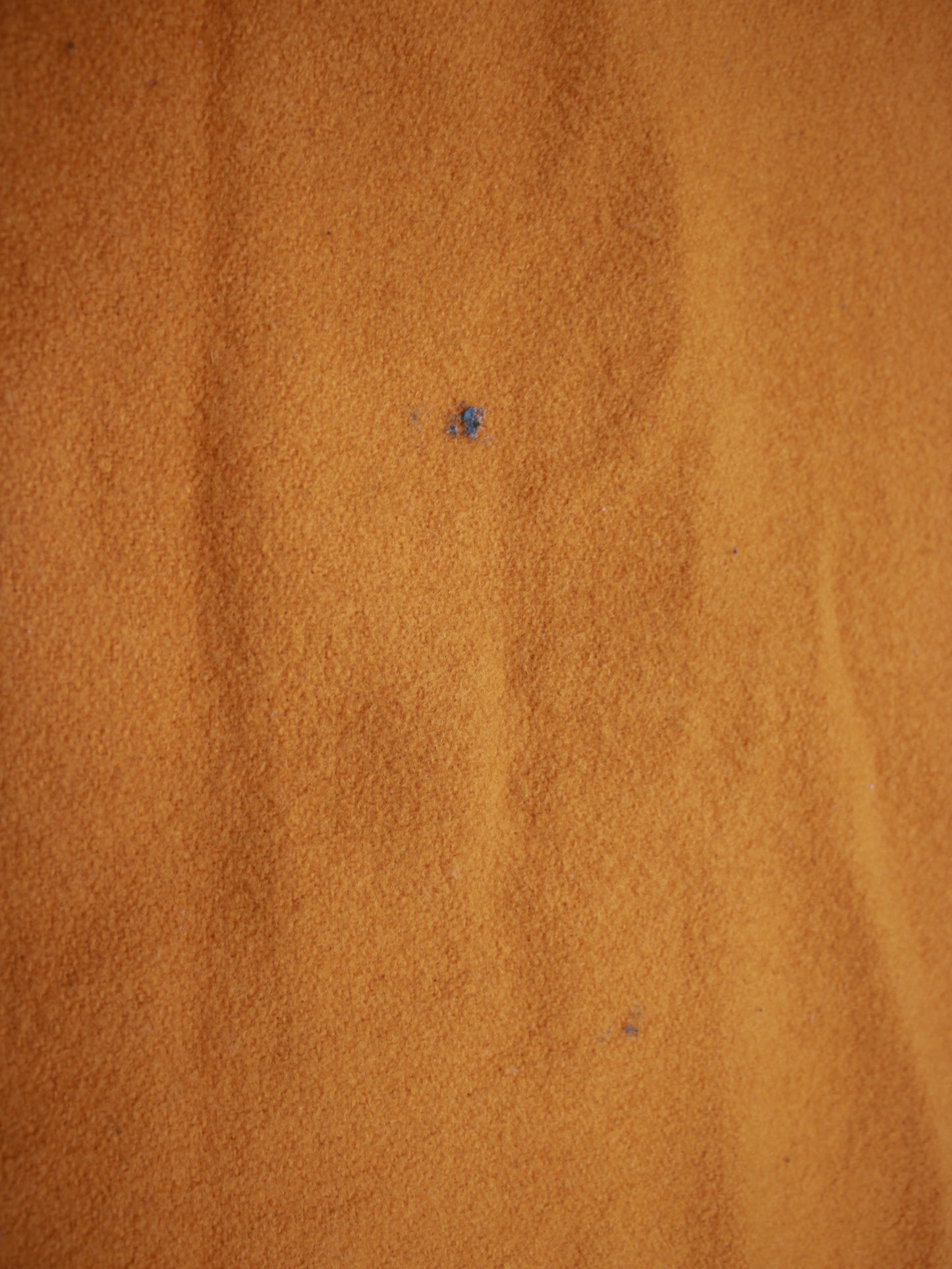 Vintage Pure New Wool Blanket Mustard Gold 185 x 230 cm