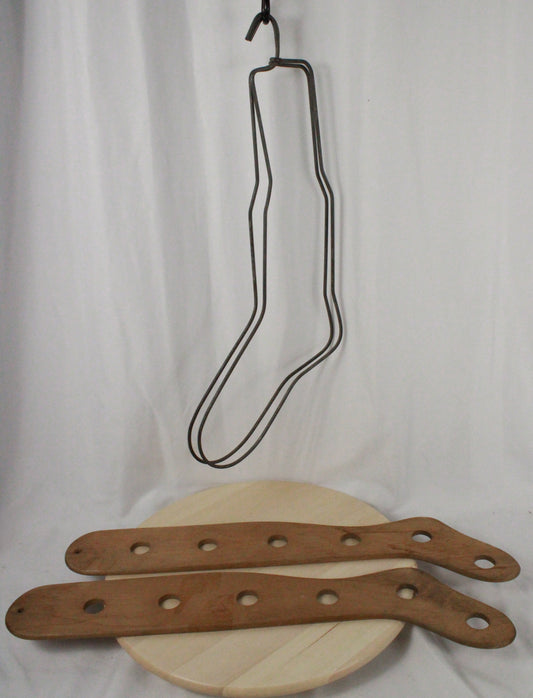 Vintage Wood and Wire Sock Stretcher Forms