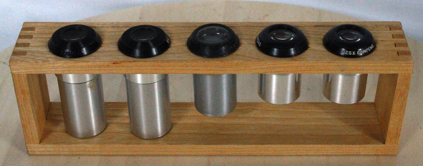 Vintage Bristol Binocular Microscope Set No. 7411 in Original Cabinet