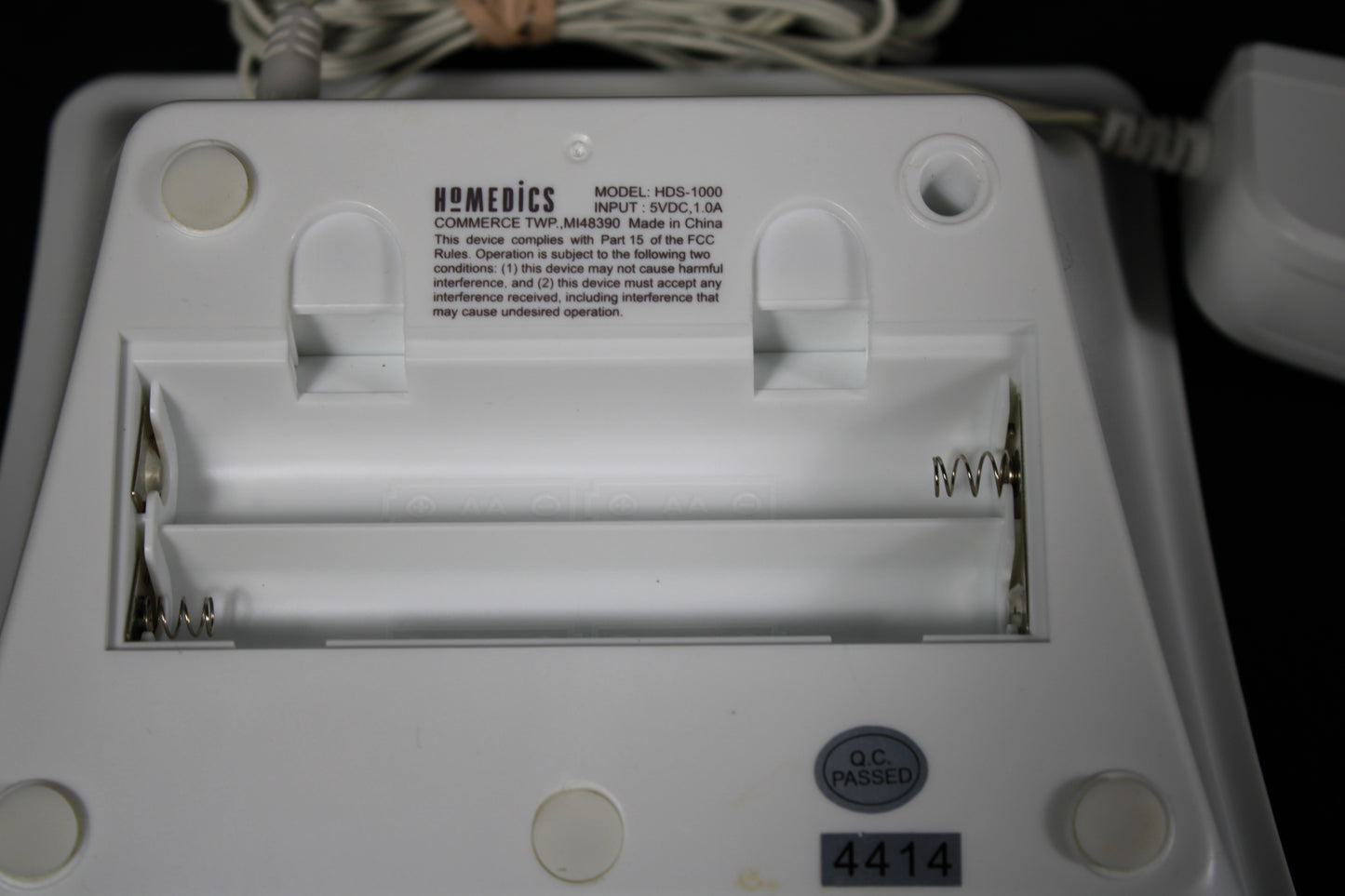 HoMedics Deep Sleep White Noise Sound Therapy Machine HDS-1000