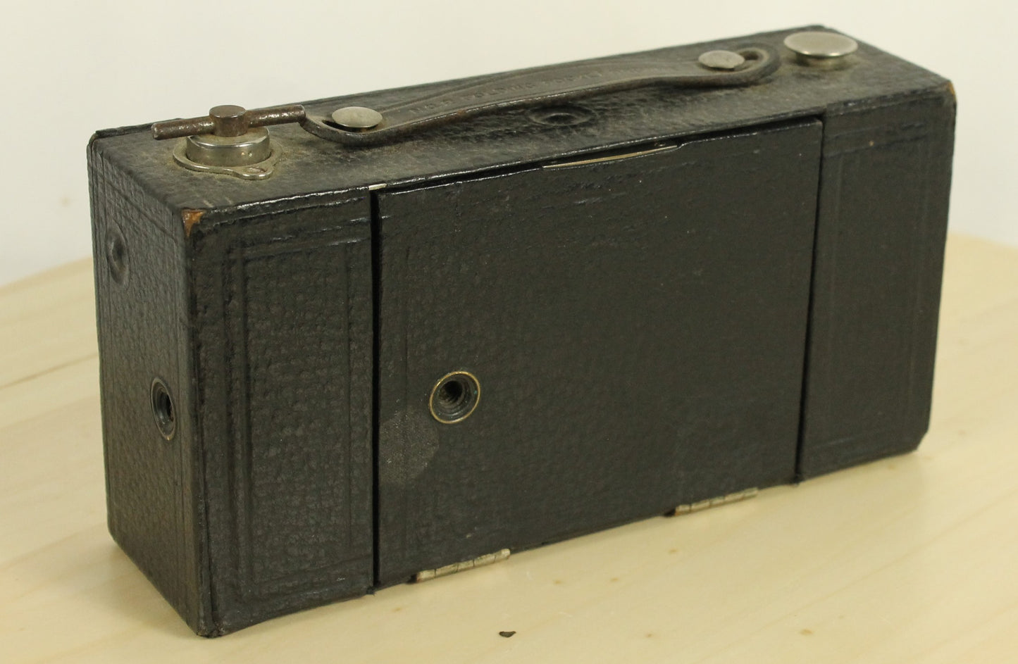 Antique Kodak No. 2 Folding Pocket Brownie Model B Camera with Red Bellows (Early 1900s)
