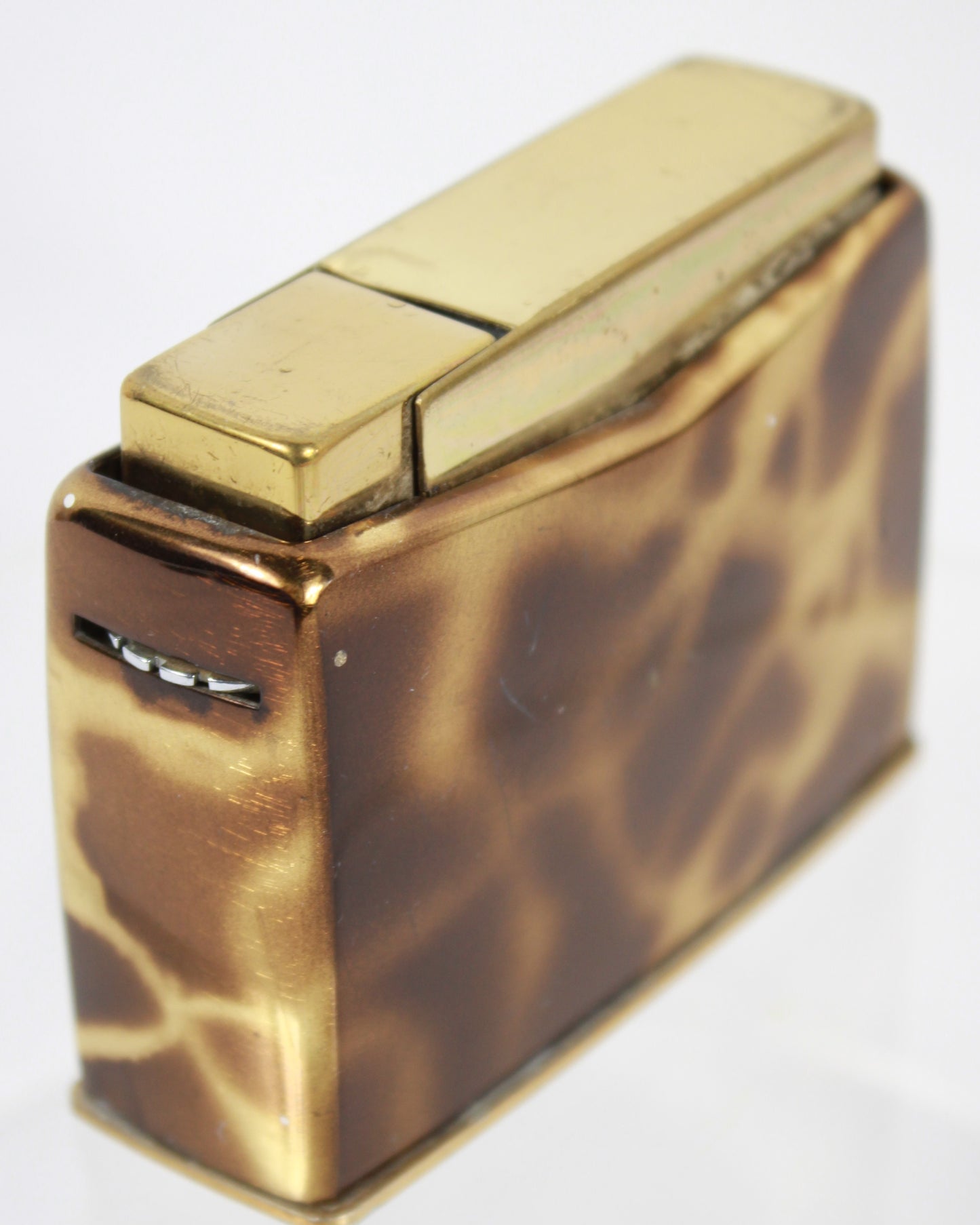 Vintage Consul Tortoiseshell Enamel Butane Lighter Made in West Germany