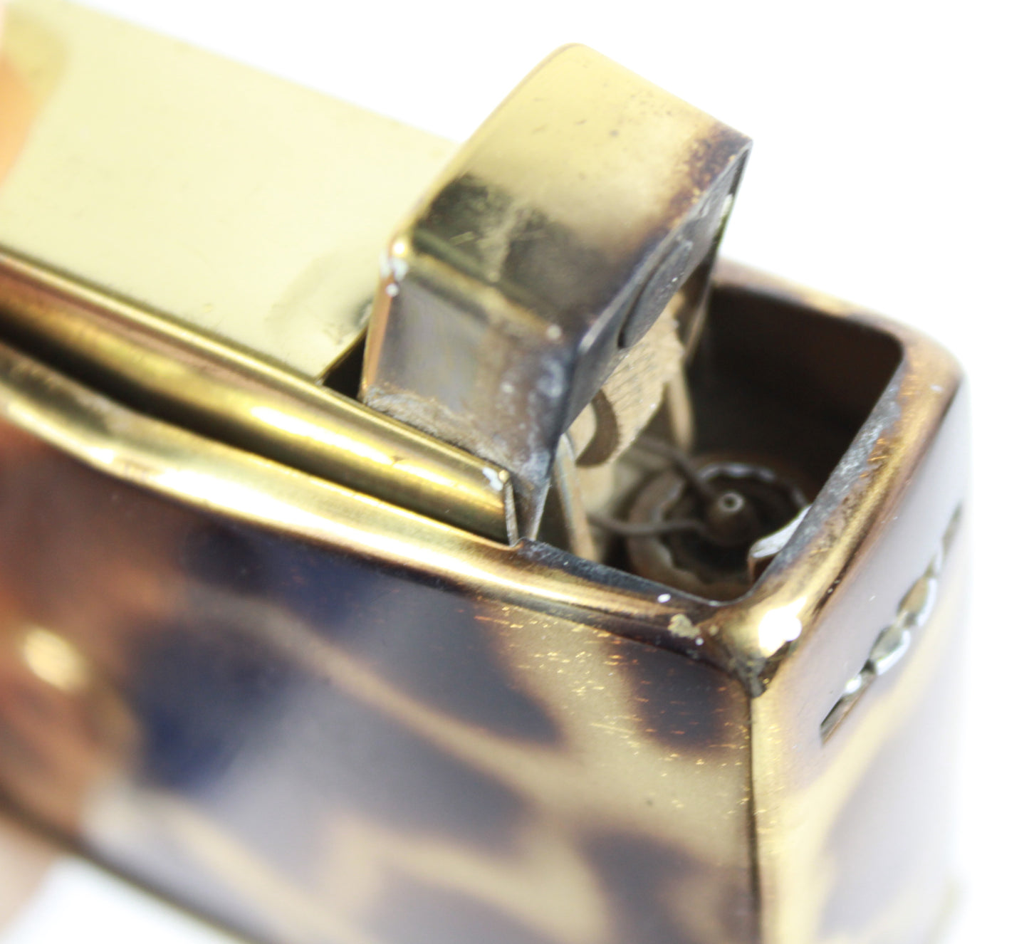 Vintage Consul Tortoiseshell Enamel Butane Lighter Made in West Germany